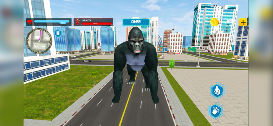 大猩猩游戏城市攻击