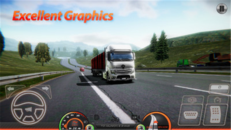 卡车模拟器欧洲2破解版无限金币游戏下载