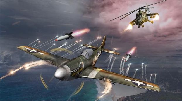 武装猎鹰直升机3D战场