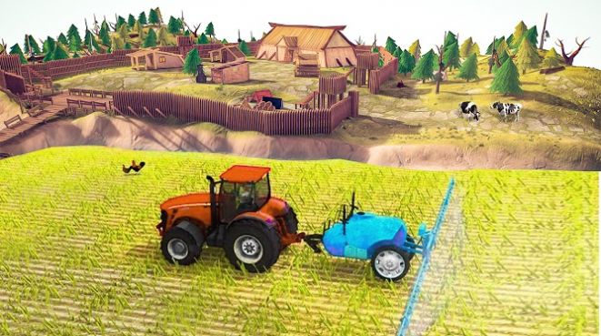 模拟拖拉机耕地
